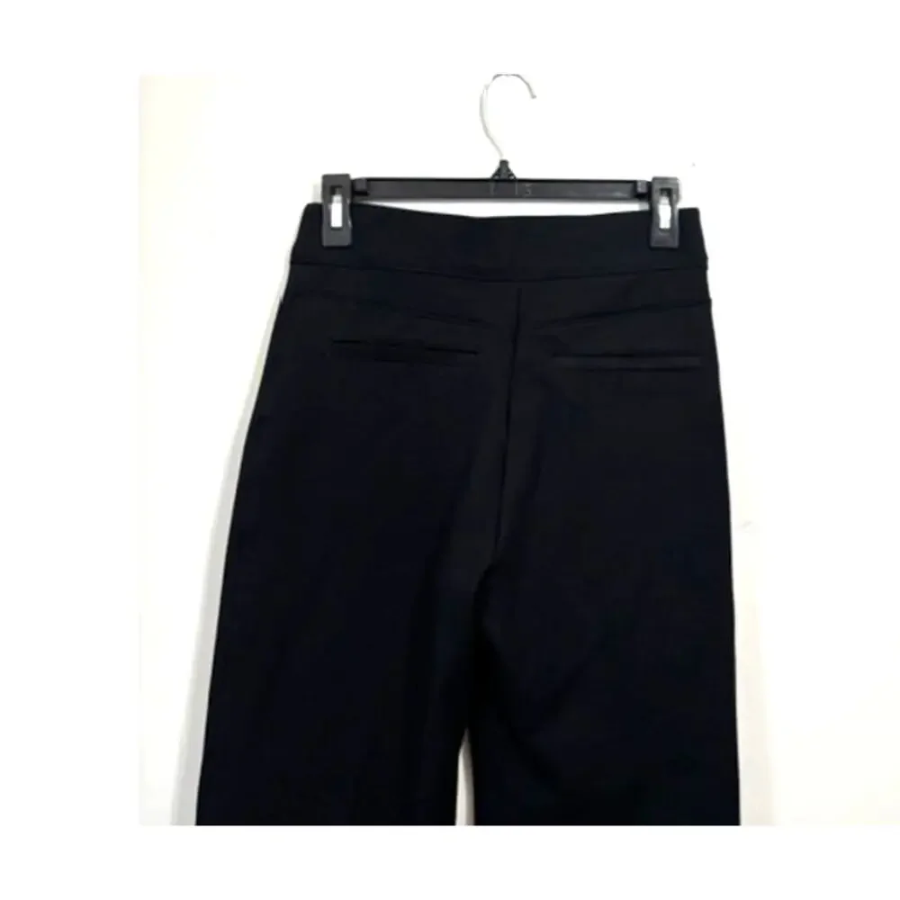 Spanx Pants Perfect Pant Flare High Rise Seam Front Office Career Small Black